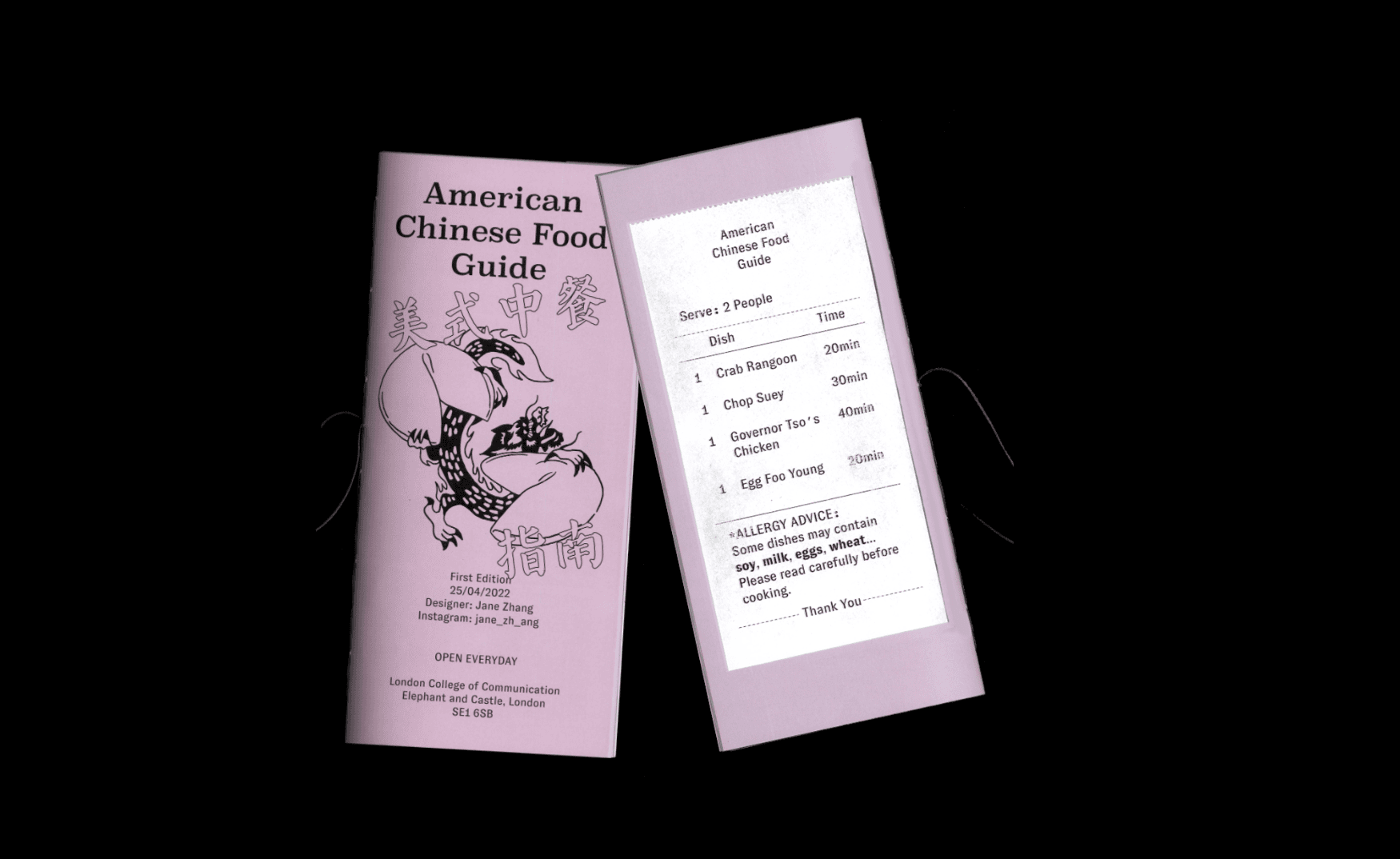 American Chinese food guide