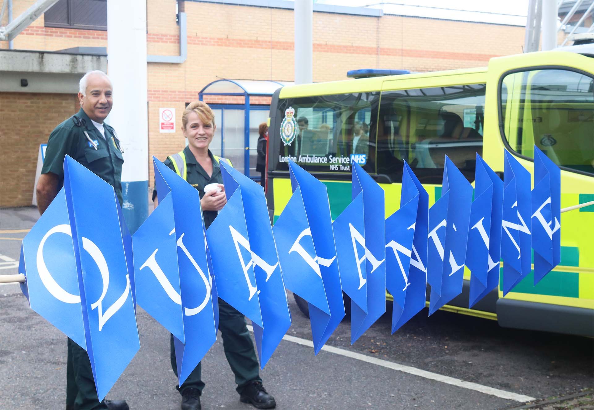 These are photographs I have taken at King George Hospital and Barking Riverside new construction site. The paper sculpture was branded using colours of the environmental space, showcasing how the typeface can be used in a location.